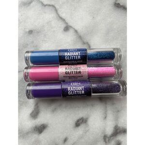 Ebin Radiant Glitter Face Glitter and Color Duo Sticks Lot of 3